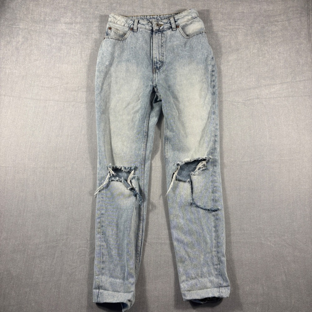 Cheap Monday Donna 90s Stoned Light Wash High Waist Straight Leg Jeans 27/34